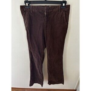 Vintage J Crew Pants Womens 6 Low Fit Corduroy Straight Leg Pockets Casual Zip